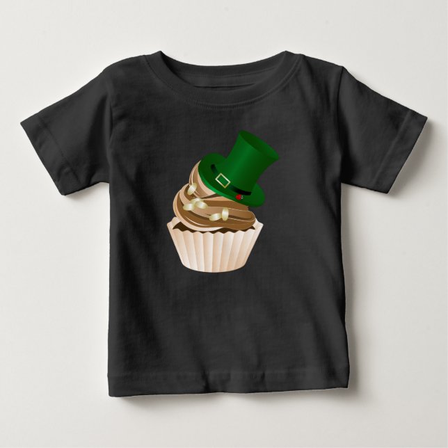 St Patricks Day Hat Cupcake Baby T-Shirt (Front)