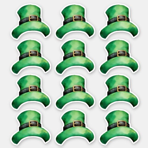 St Patricks Day hat sticker sheet