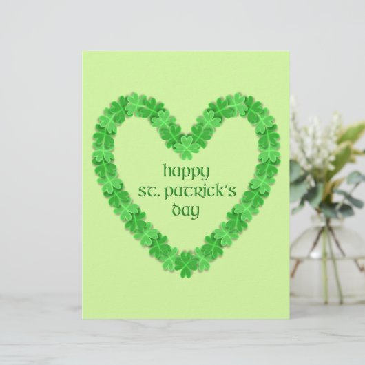 St Patrick's Day Heart (Standing Front)