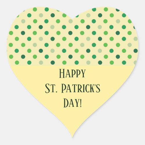 St Patricks Day Heart Heart Sticker
