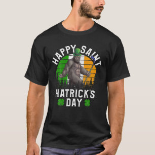 St Patrick's Day Hockey  Happy Saint Hatrick's Day T-Shirt