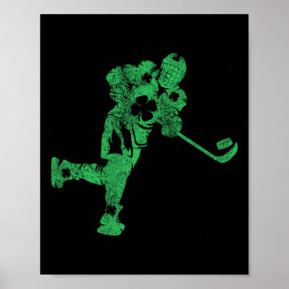 St Patrick's Day Hockey Irish Boys Saint Paddy's S Poster