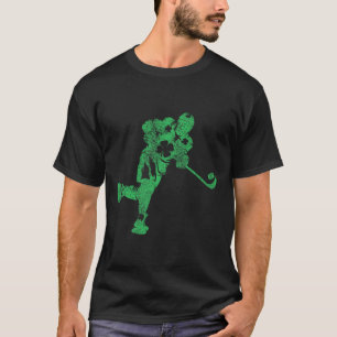 St Patrick's Day Hockey Irish Boys Saint Paddy's S T-Shirt