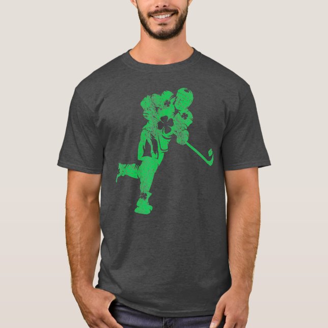 St Patricks Day Hockey Irish Boys Saint Paddys T-Shirt (Front)