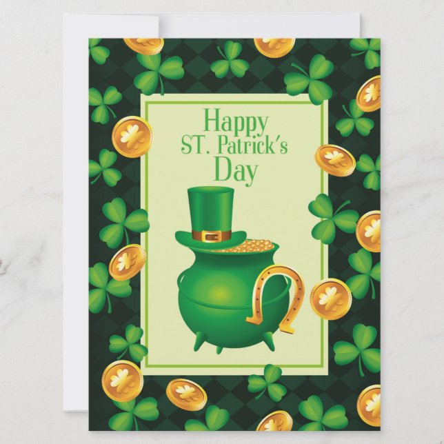 St Patrick's Day Holiday Card (Front)