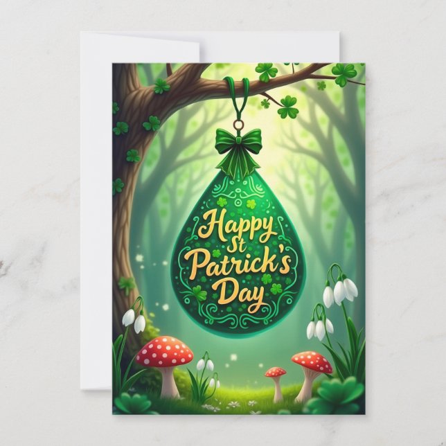 St. Patrick's Day  Holiday Card (Front)