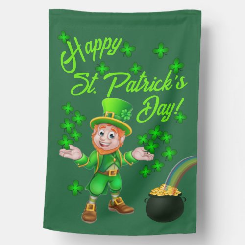 St Patricks Day House Flag