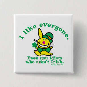 St Patrick's Day   I Like Everyone Button