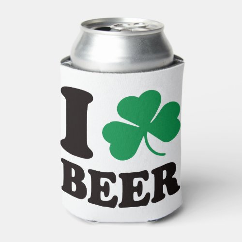 St Patricks Day I Shamrock Beer Can Cooler