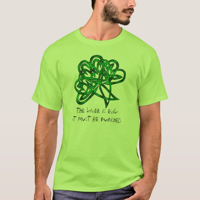 St Patrick's Day in green T-Shirt (Front)