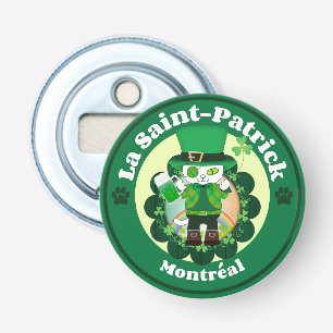 St. Patrick's Day in Montreal Bottle Opener