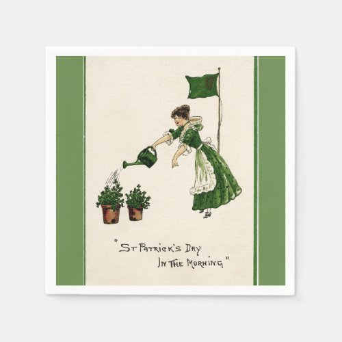 St Patricks Day in the Morning Paper Napkins