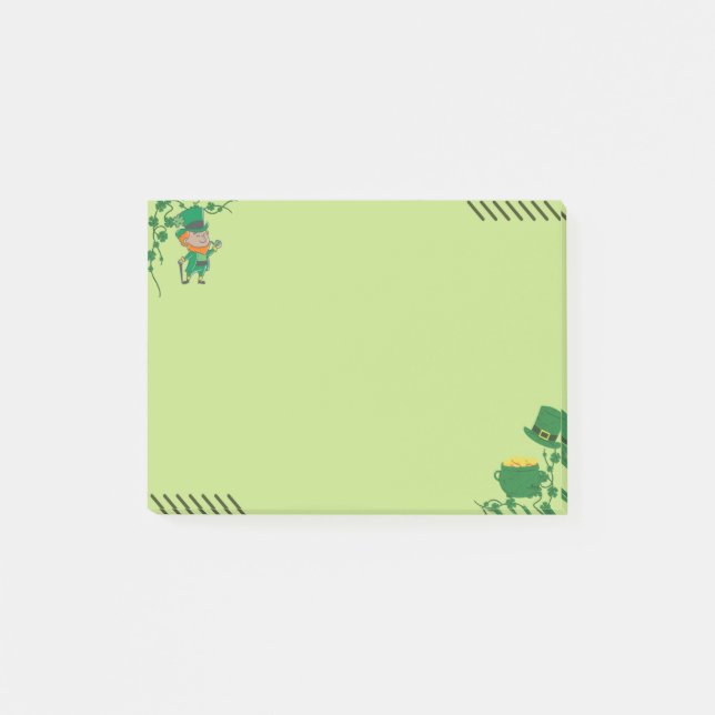 St. Patrick's Day Inspired Post-It Notes (Front)
