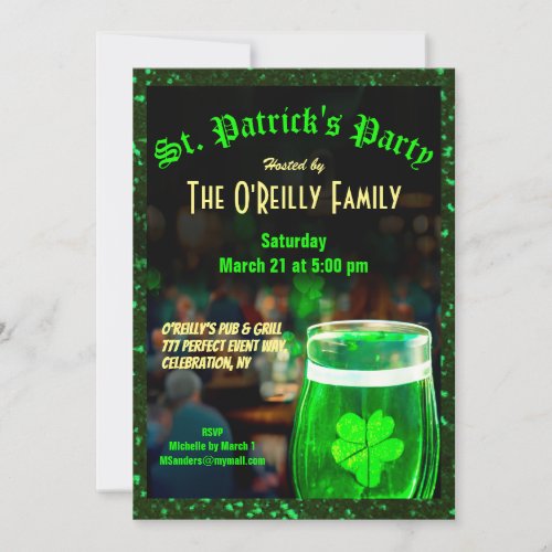 St Patricks Day Invitation