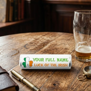St Patrick's Day Ireland Flag Custom Name Shamrock Breath Savers® Mints