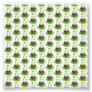 St Patricks Day Ireland Green Clover Leprechaun Photo Print