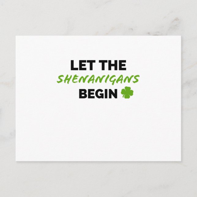 St. Patrick's Day Ireland Irishman Funny Postcard (Front)