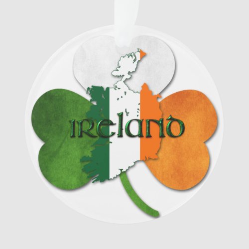 St Patricks Day _ IrelandMap Ornament