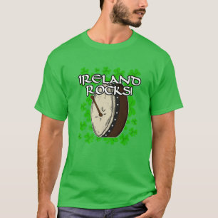 St Patricks Day Ireland Rocks Irish Bodhran Drums T-Shirt