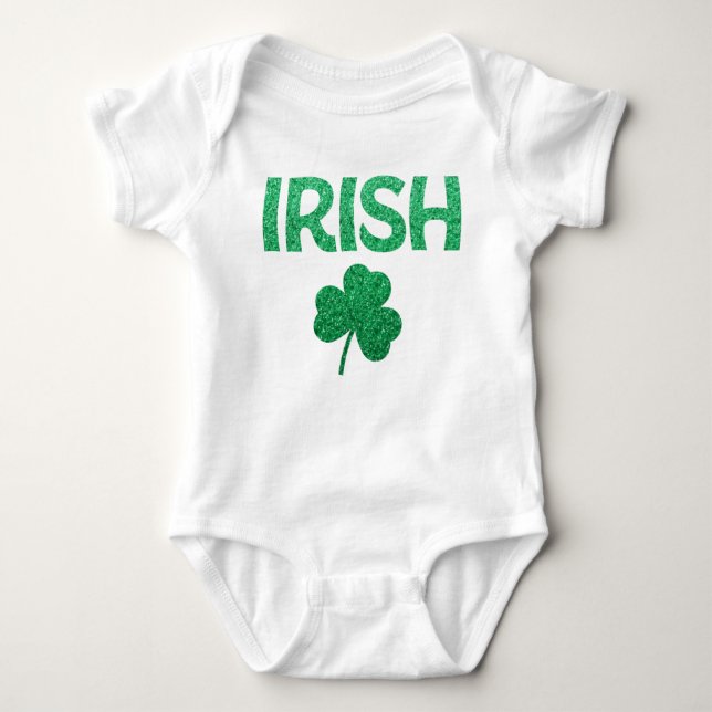 St Patricks Day Irish Baby Bodysuits (Front)