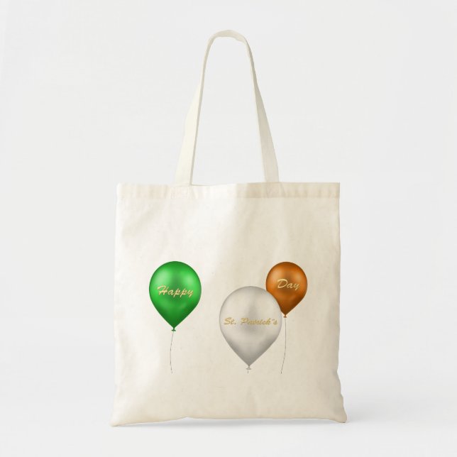 St. Patrick's Day Irish Balloons Tote Bag (Front)