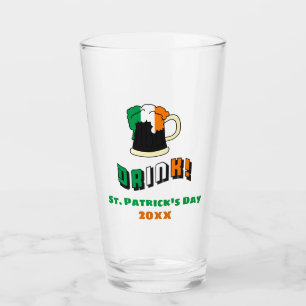 St Patricks Day Irish Beer Cute Funny Pint Glass