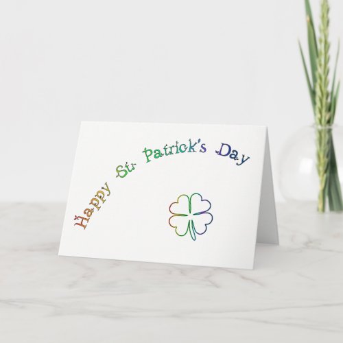 St Patricks Day Irish Blessing Poem_Rainbow Card