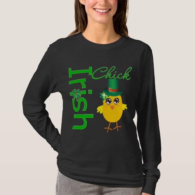 St. Patrick's Day Irish Chick T-Shirt (Front)