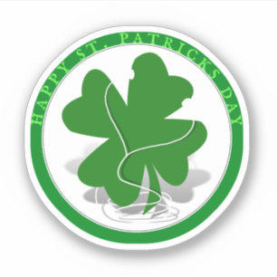 St. Patrick's Day iRish Clover Sticker