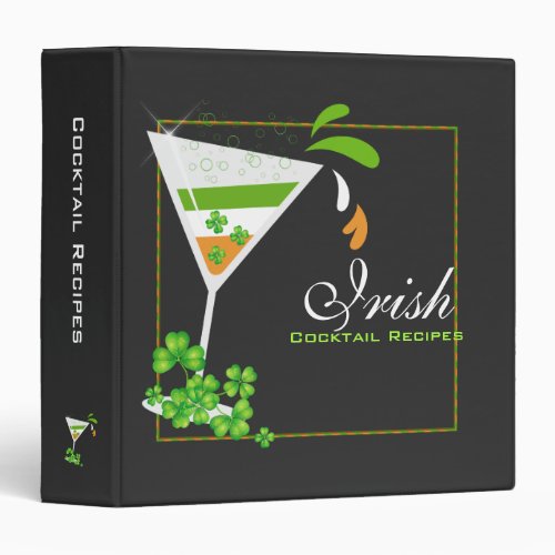 StPatricks Day Irish Cocktail Recipes Binder