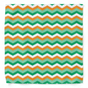 St. Patrick's Day Irish Color Chevron Bandana