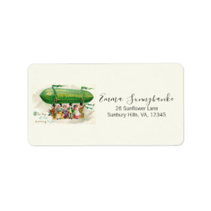 St. Patrick's Day Irish Colorful Retro Zeppelin Label