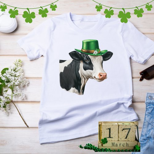 St Patricks Day Irish Cow T_Shirt