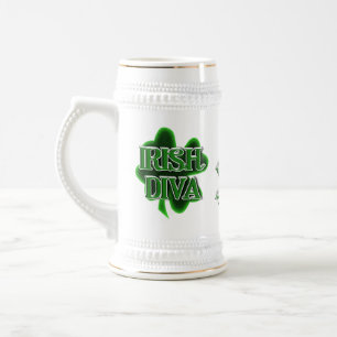St. Patrick's Day Irish Diva Beer Stein