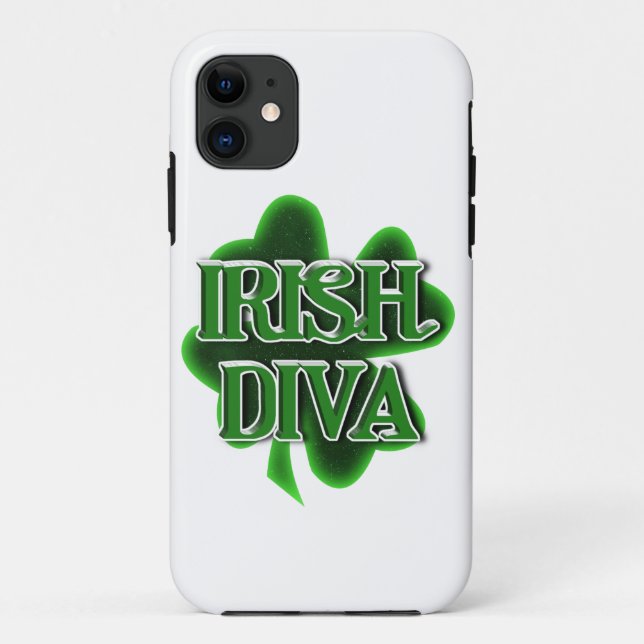 St. Patrick's Day Irish Diva Case-Mate iPhone Case (Back)
