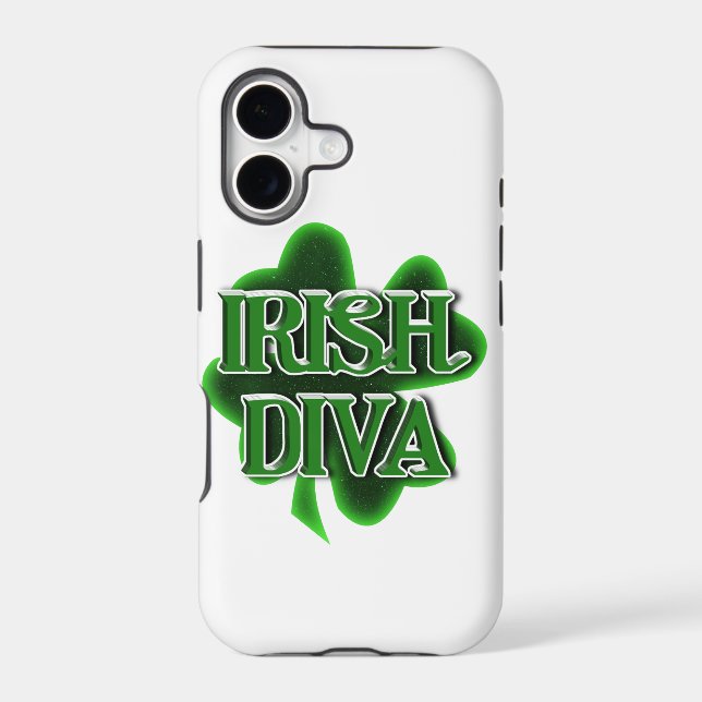 St. Patrick's Day Irish Diva Iphone Case (Back)