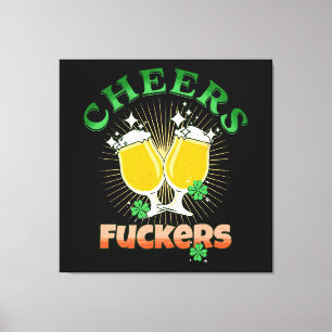  St Patricks Day Irish Drinkin Canvas Print