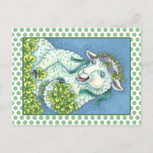 ST. PATRICK'S DAY IRISH EWE, SHEEP POSTCARD