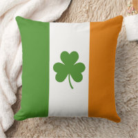 St Patrick's Day Irish Flag with Shamrock Clover