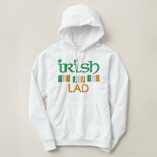 St. Patrick's Day  Irish Flags Sweatshirt / Hoodie (Design Front)
