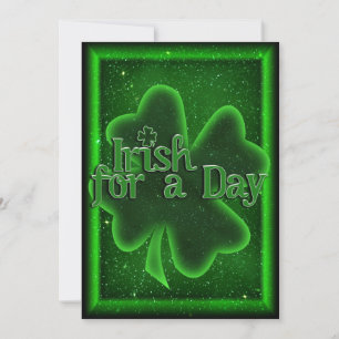 St. Patrick's Day Irish For A Day Invitation