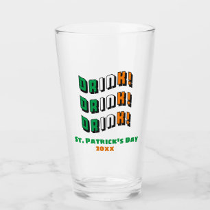 St Patricks Day Irish Funny Drinking Beer Pint Glass