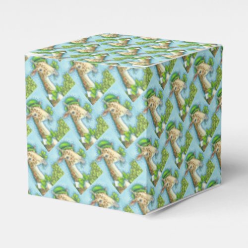 ST PATRICKS DAY IRISH GIRAFFE CLASSIC FAVOR BOX