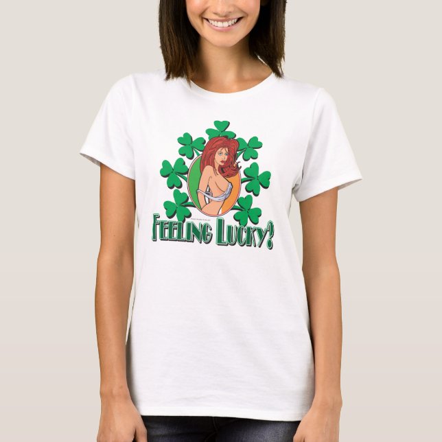 St Patricks Day Irish Girl T-Shirt (Front)