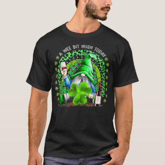 St Patricks Day Irish Gnome Drink Wine Shamrock Ra T-Shirt