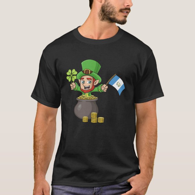 St Patricks Day Irish Green Guatemala Guate Chapin T-Shirt (Front)