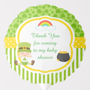 St Patrick's Day Irish Holiday Boy Baby Shower Balloon