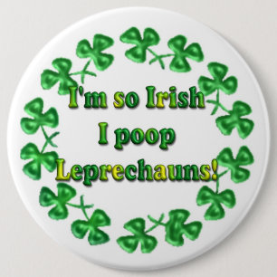 St. Patrick's Day Irish Humorous Buttons Pins