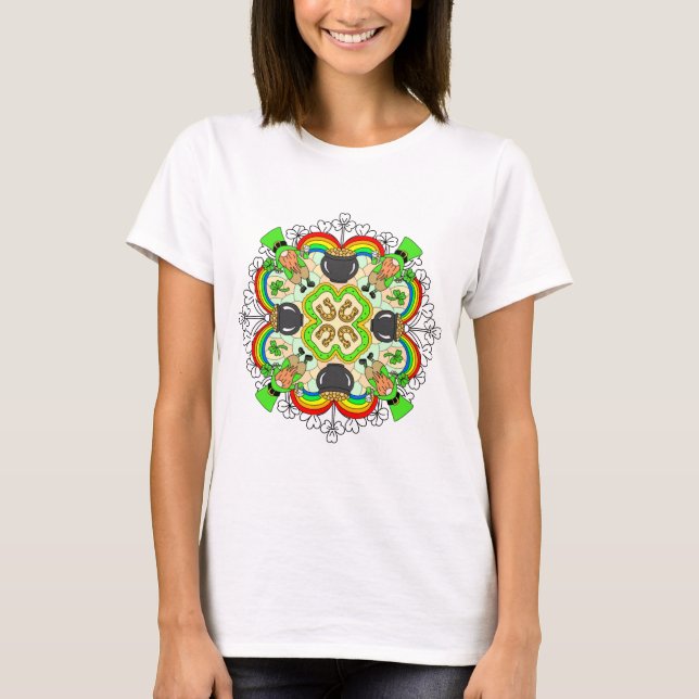 St Patrick's Day | Irish inspired Mandala T-Shirt (Front)