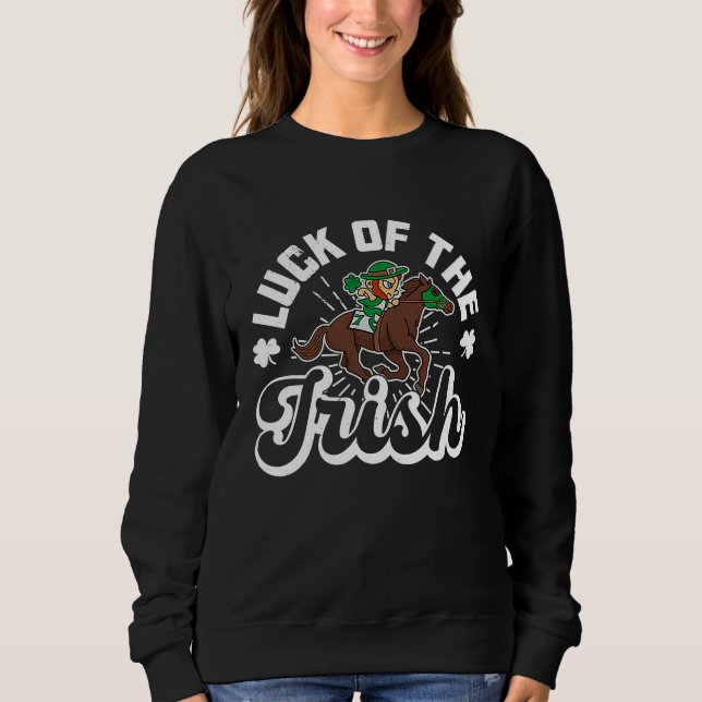 St Patrick's Day Irish Ireland Booze Gaelic Drinki Sweatshirt (Front)